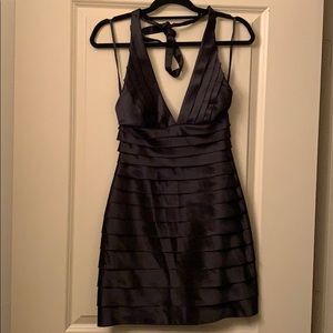 BCBG Black Halter Mini